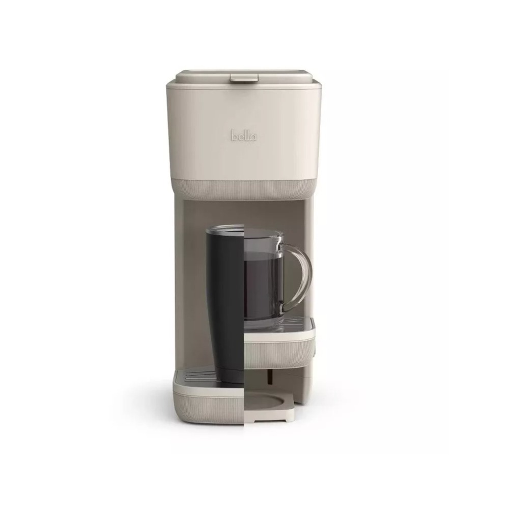Bella Single Serve Coffee Maker (Size Your Way Size 6oz-14oz) Oatmilk Color- NEW - Picture 5 of 14